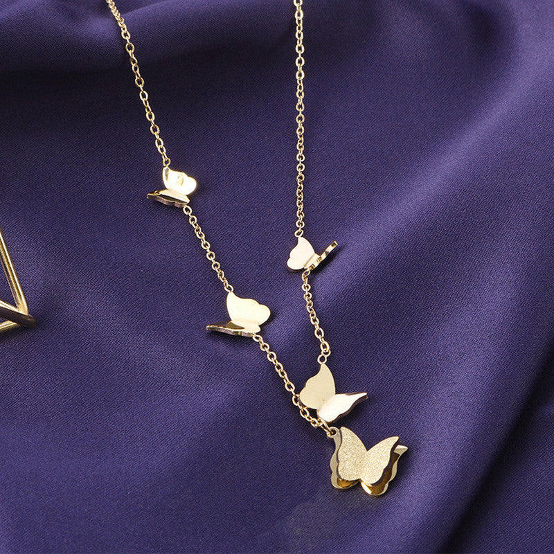 Jewels Galaxy Butterfly Themed Statement Necklace