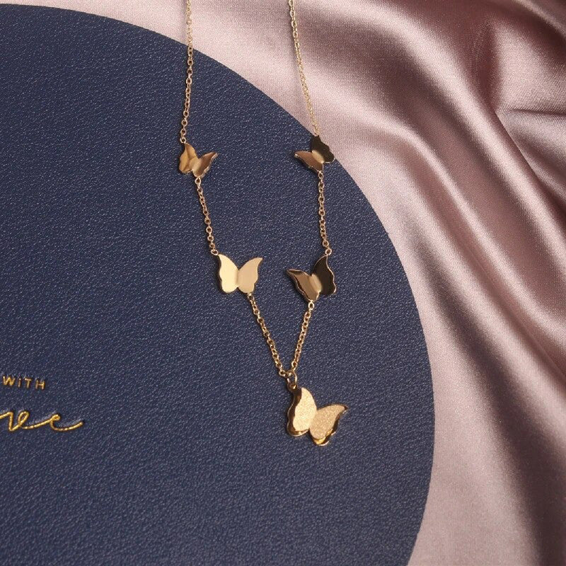 Jewels Galaxy Butterfly Themed Statement Necklace