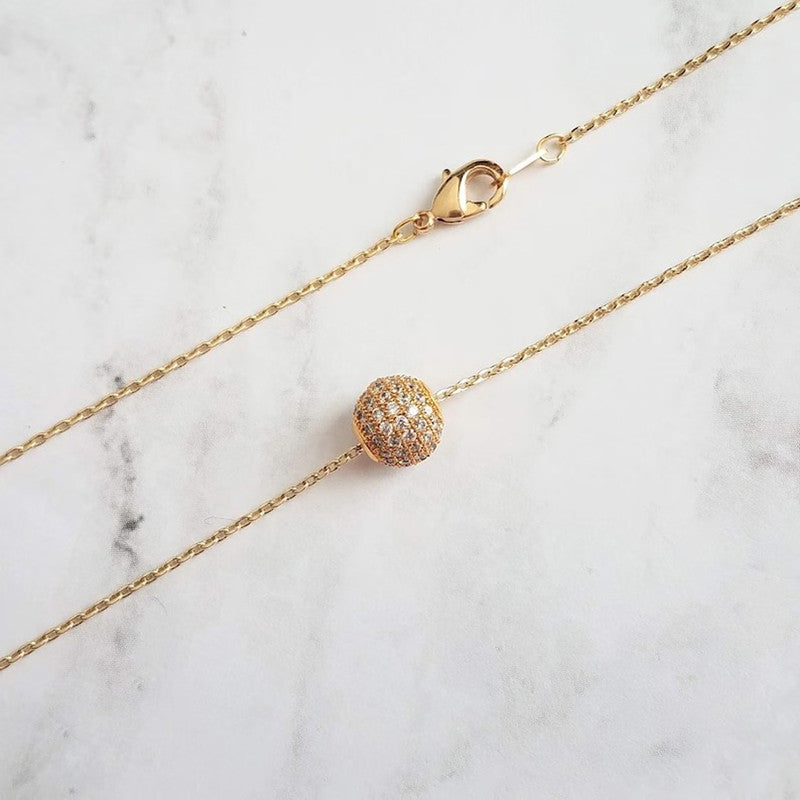 Jewels Galaxy Stone Spherical Pendant Necklace