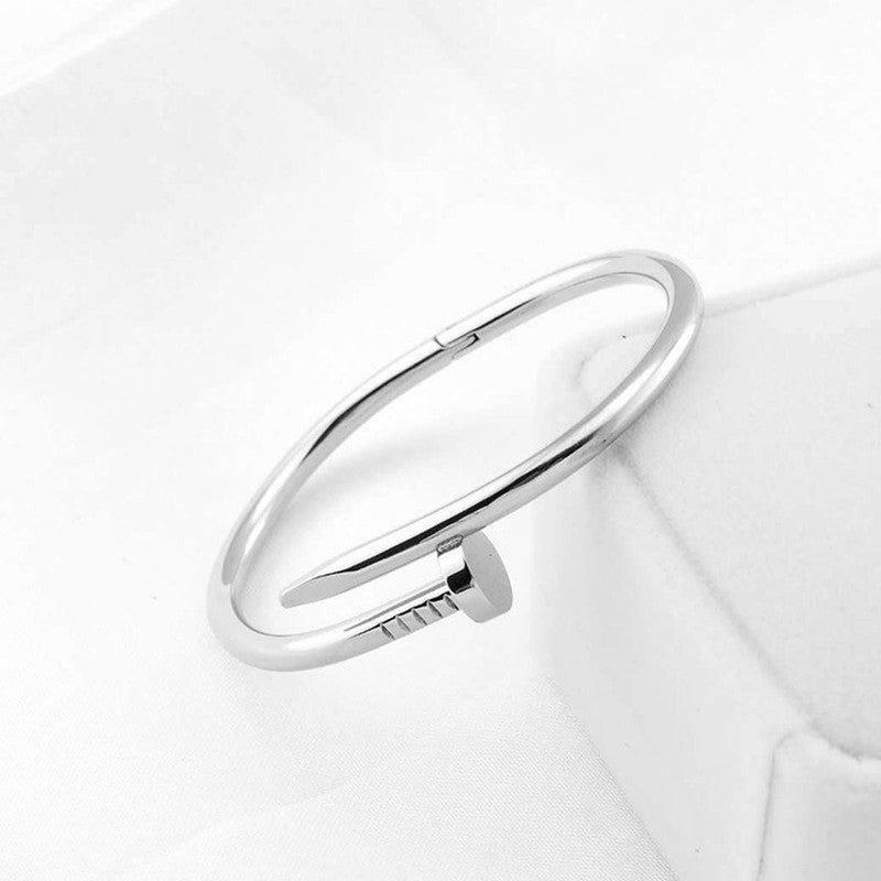 Jewels Galaxy Stainless Steel Anti Tarnish Nail Bracelet For Women