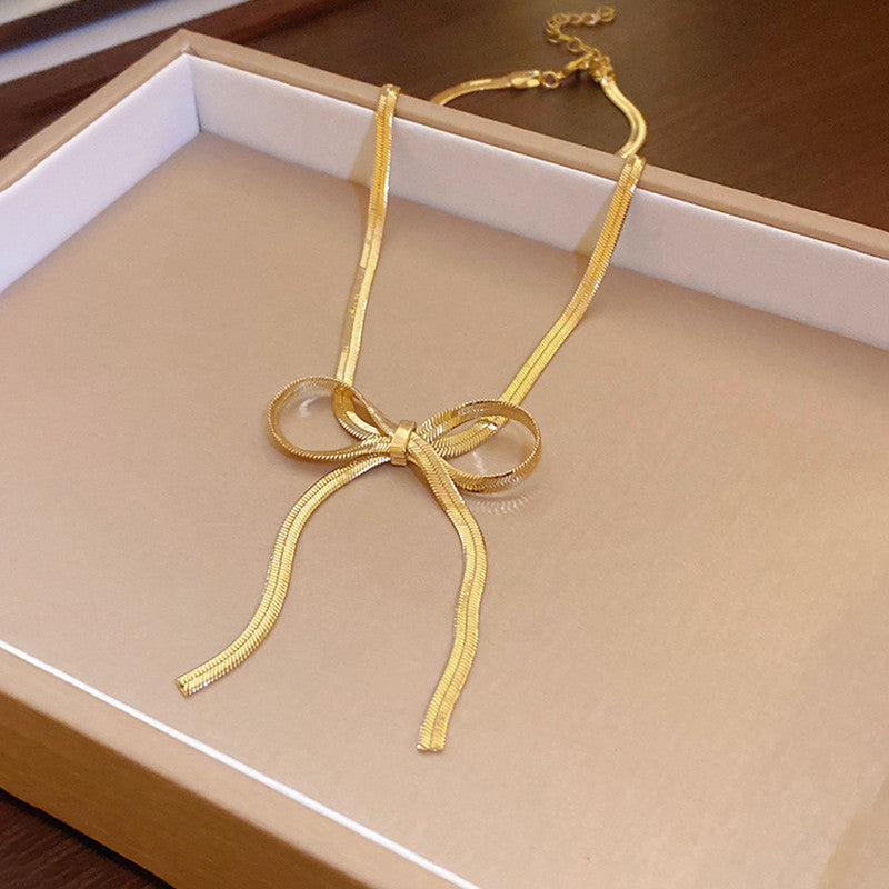 Jewels Galaxy Gold-Plated Anti Tarnish Knotted Chain Necklace