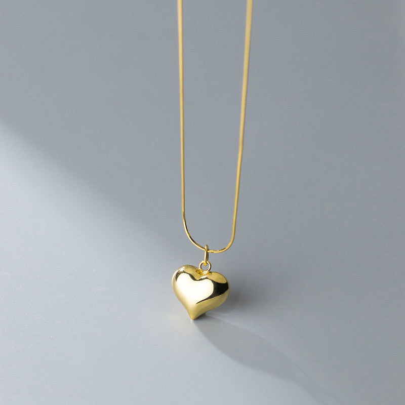 Jewels Galaxy Gold-Plated Anti Tarnish Heart Themed Pendant