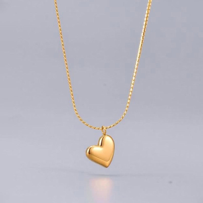Jewels Galaxy Gold-Plated Anti Tarnish Heart Themed Pendant