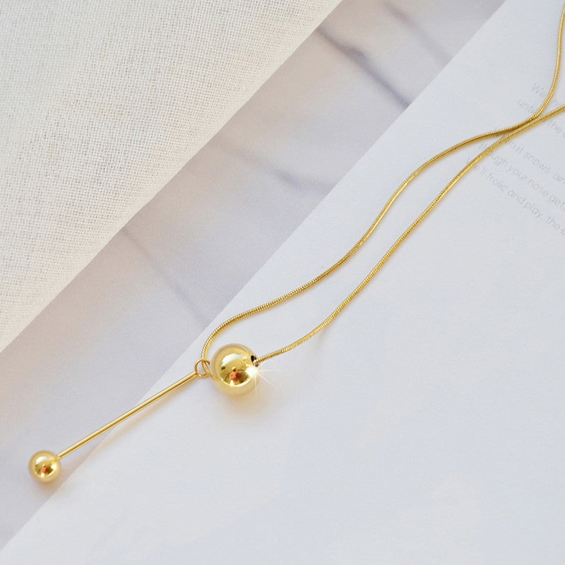 Jewels Galaxy Gold-Plated Anti Tarnish Spherical Pendant