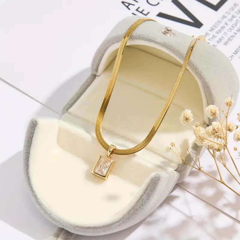 Jewels Galaxy Gold-Plated Anti Tarnish Gold-Toned Geometric Pendant