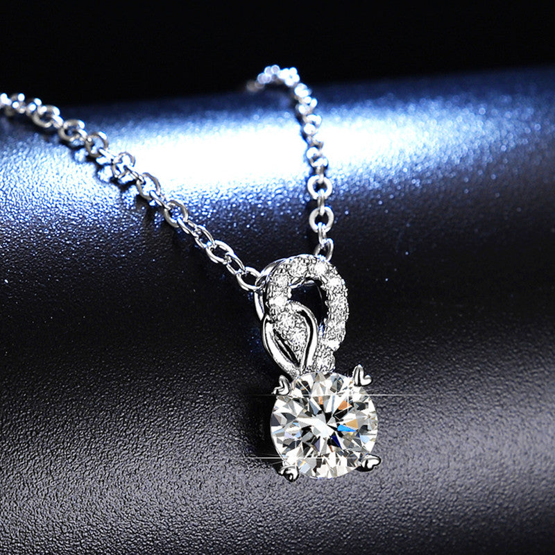 Jewels Galaxy Silver Plated Crystal Studded Mayur themed Solitaire Pendant