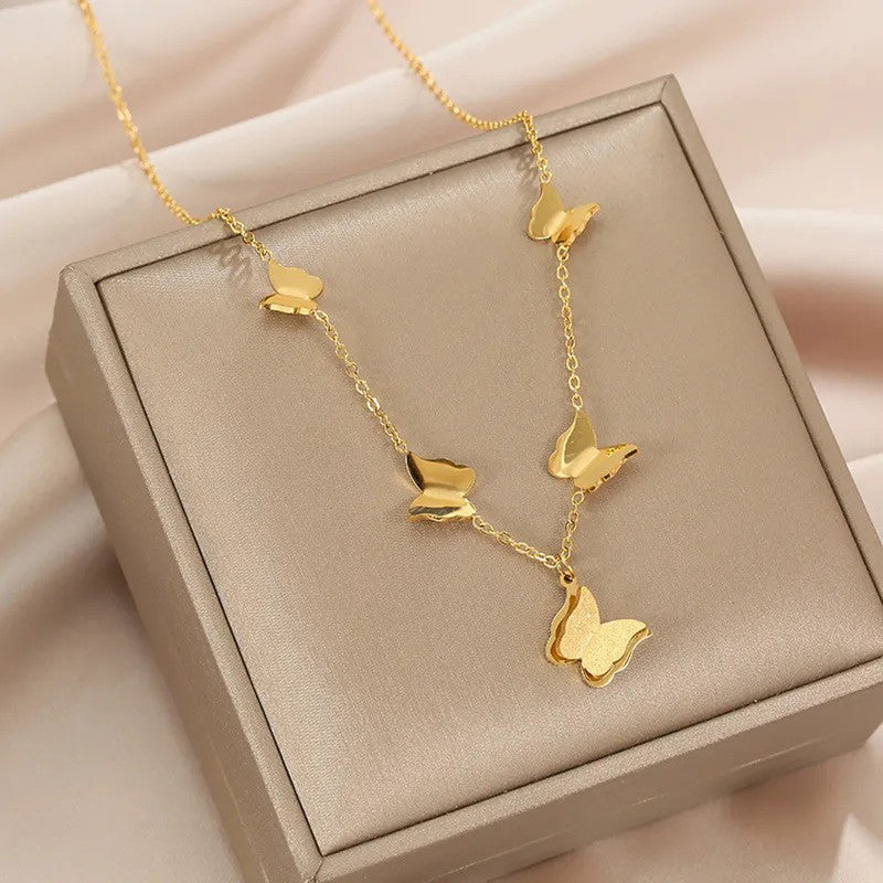Jewels Galaxy Butterfly Themed Statement Necklace