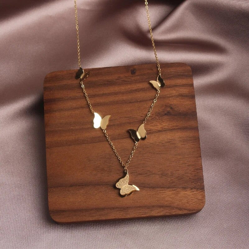 Jewels Galaxy Butterfly Themed Statement Necklace