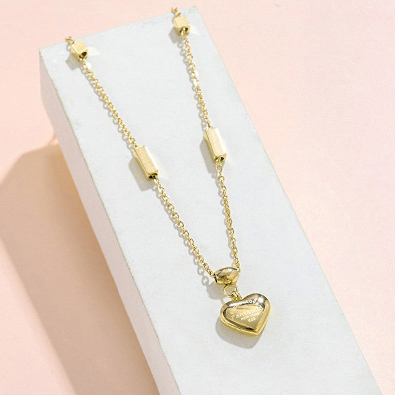 Jewels Galaxy Heart Themed Necklace
