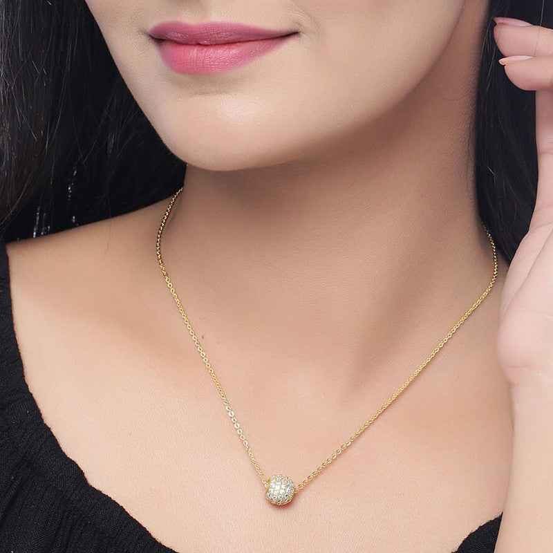 Jewels Galaxy Stone Spherical Pendant Necklace