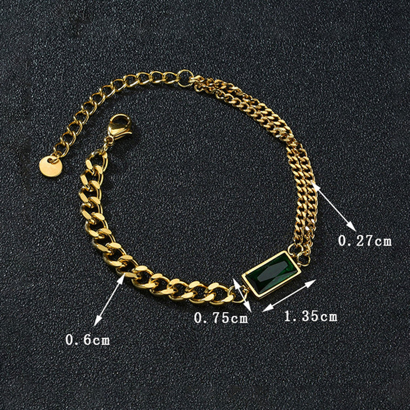 Jewels Galaxy Gold Plated Heart Themed Anti Tarnish Bracelet
