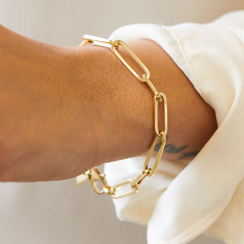 Jewels Galaxy Gold Plated Anti Tarnish Stainless Steel Rope Style Wraparound Bracelet