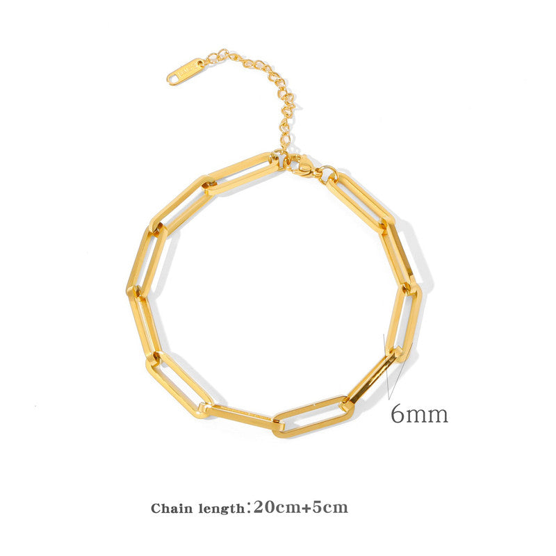 Jewels Galaxy Gold Plated Anti Tarnish Stainless Steel Rope Style Wraparound Bracelet
