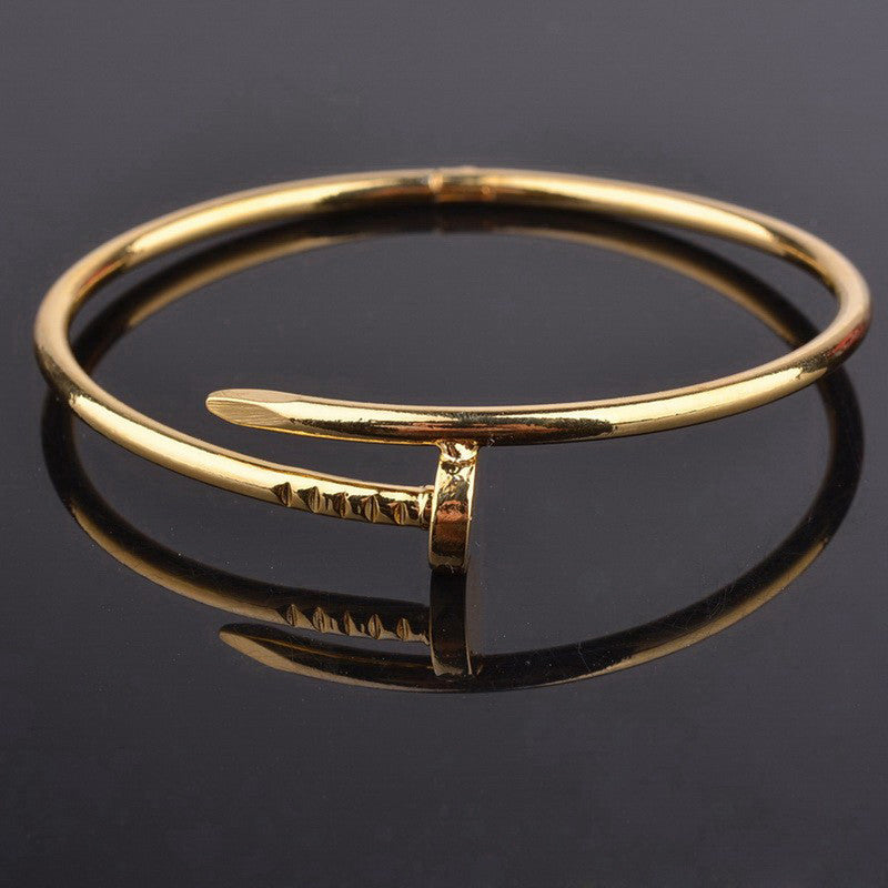 Jewels Galaxy Stainless Steel Anti Tarnish Nail Bracelet For Women