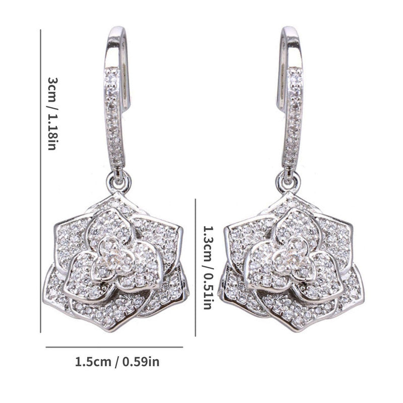 Jewels Galaxy Silver Plated AD Studded Yellow Square Shape Crushed Ice Cut Hanging Earrings
