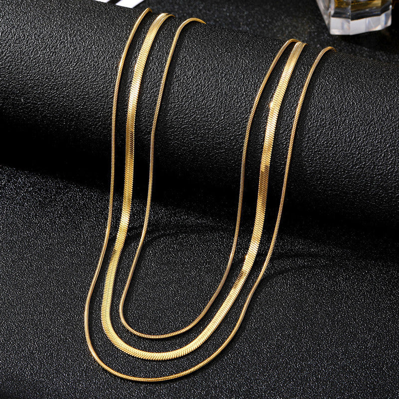 Jewels Galaxy Gold-Plated Anti Tarnish Chain Layered Necklace