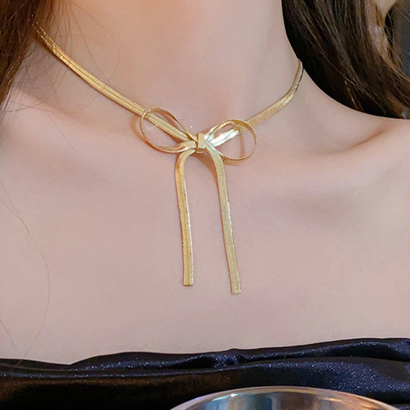 Jewels Galaxy Gold-Plated Anti Tarnish Knotted Chain Necklace