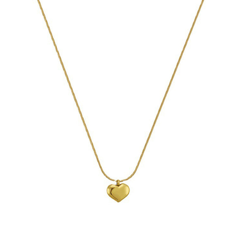 Jewels Galaxy Gold-Plated Anti Tarnish Heart Themed Pendant