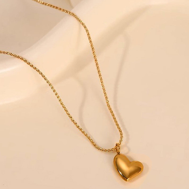Jewels Galaxy Gold-Plated Anti Tarnish Heart Themed Pendant
