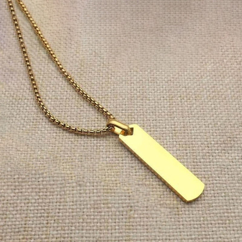 Jewels Galaxy Stainless Steel Anti Tarnish Rectangular Hip Hop Party Pendant For Men