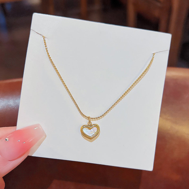Jewels Galaxy Gold Plated Stainless Steel Anti Tarnish Heart Themed Pendant For Women