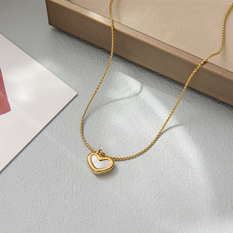 Jewels Galaxy Gold Plated Stainless Steel Anti Tarnish Heart Themed Pendant For Women