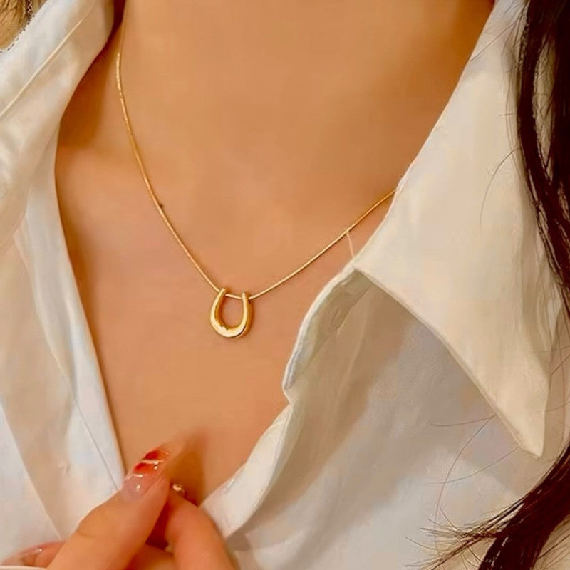 Jewels Galaxy Gold-Plated Stainless Steel Anti Tarnish Geometric Shaped Pendant For Women