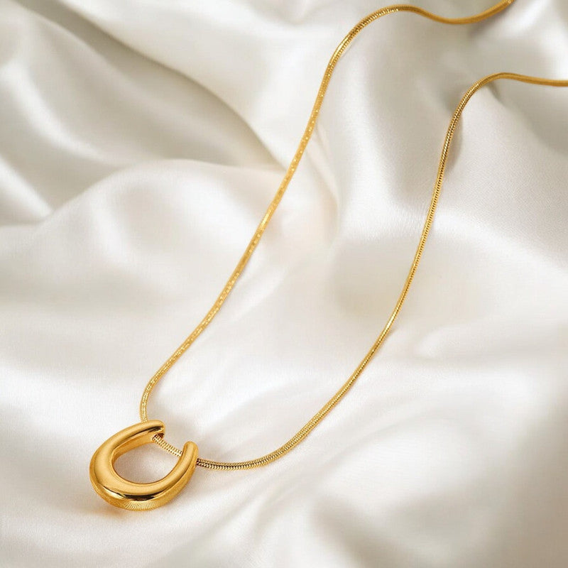 Jewels Galaxy Gold-Plated Stainless Steel Anti Tarnish Geometric Shaped Pendant For Women