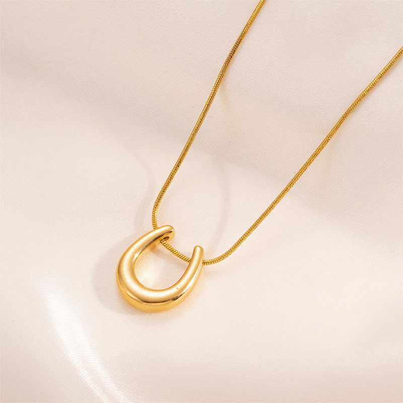 Jewels Galaxy Gold-Plated Stainless Steel Anti Tarnish Geometric Shaped Pendant For Women