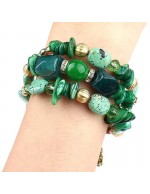 Jewels Galaxy Green & Gold-Toned Cop...