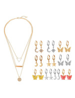 Jewels Galaxy Gold Plated Layered Neckla...