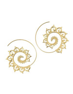 Jewels Galaxy Spiral Gold Plated Circula...