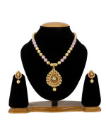 Jewels Galaxy Pink GP Kundan studded Pea...