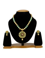 Jewels Galaxy Green GP Kundan studded Pe...