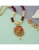 Jewels Galaxy Maroon GP Kundan studded P...