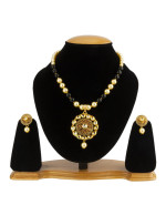 Jewels Galaxy Black GP Kundan studded Pe...