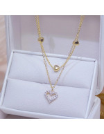 Jewels Galaxy Gold Plated Korean Heart t...