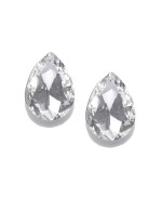 Jewels Galaxy Silver-Plated Teardrop Sha...