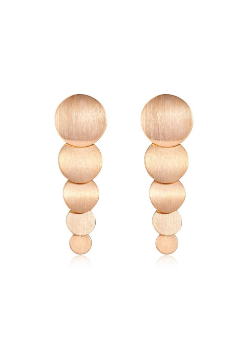 Jewels Galaxy Gold-Plated Handcrafted Contemporary Drop Earrings 35006