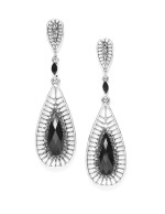 Black Silver-Plated Handcrafted Stone-St...