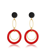 Jewels Galaxy Black & Red Gold-Plate...