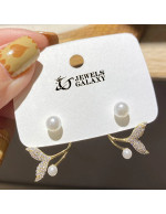 Jewels Galaxy Gold Plated Korean AD Pear...