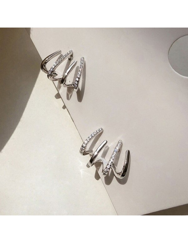 Jewels Galaxy Silver Plated Trendy Korean Earcuff ...