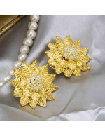 Gold Plated - Pearl-Studded Designer Sti...