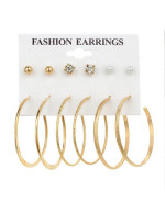 Jewels Galaxy Combo of 6 Pair Gold Plate...