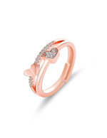 Jewels Galaxy Rose Gold Plated Stone Stu...