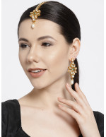 Jewels Galaxy Gold-Toned Stone Studded J...