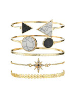 Jewels Galaxy Gold Plated Geometric Set ...