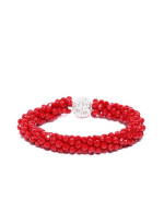 Red Silver-Plated Handcrafted Bracelet 1...