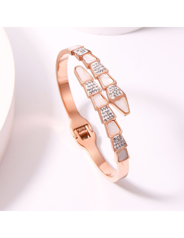 Jewels Galaxy Stainless Steel Rose Gold Plated Mot...